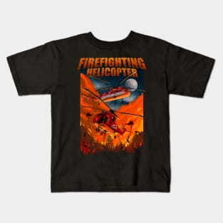 FIREFIGHTING HELICOPTER Kids T-Shirt